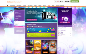 Betsson Bingo homepage