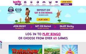 Bucky Bingo homepage