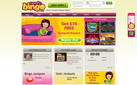 Comfy Bingo homepage