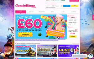 Gossip Bingo homepage