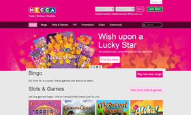 Mecca Bingo homepage